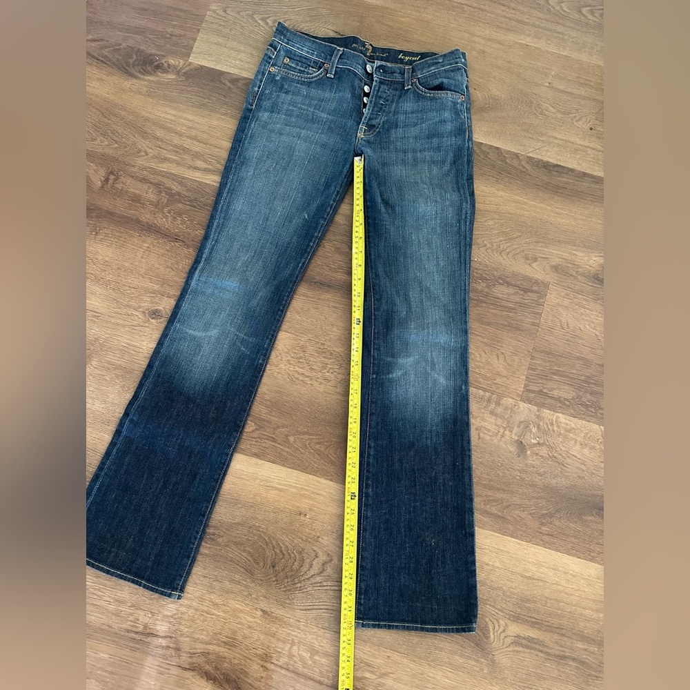 7 for All Mankind Boycut Women's Blue Denim Jeans Size 27 - Picture 10 of 12
